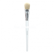 MASK BRUSH OVAL /ROUND CLEAR ACRYLIC HANDLE